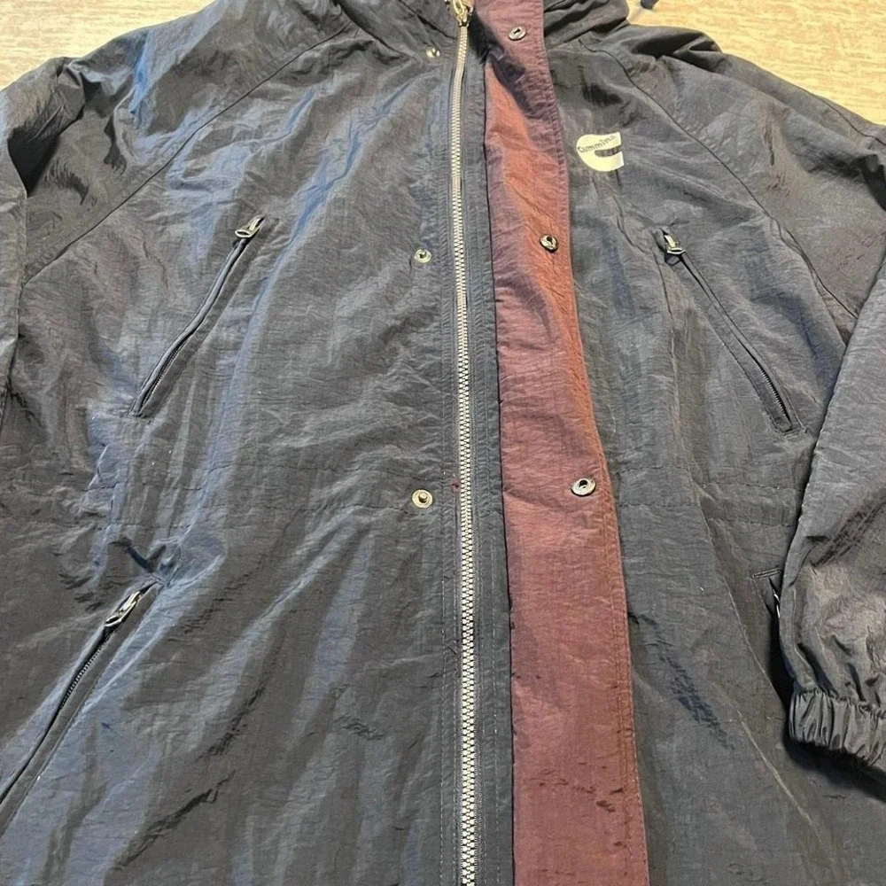 Cummins Logo Dunbrooke Distinctive Images‎ Jacket Men's Size Large Black Nylon